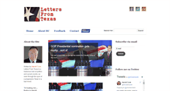 Desktop Screenshot of lettersfromtexas.com